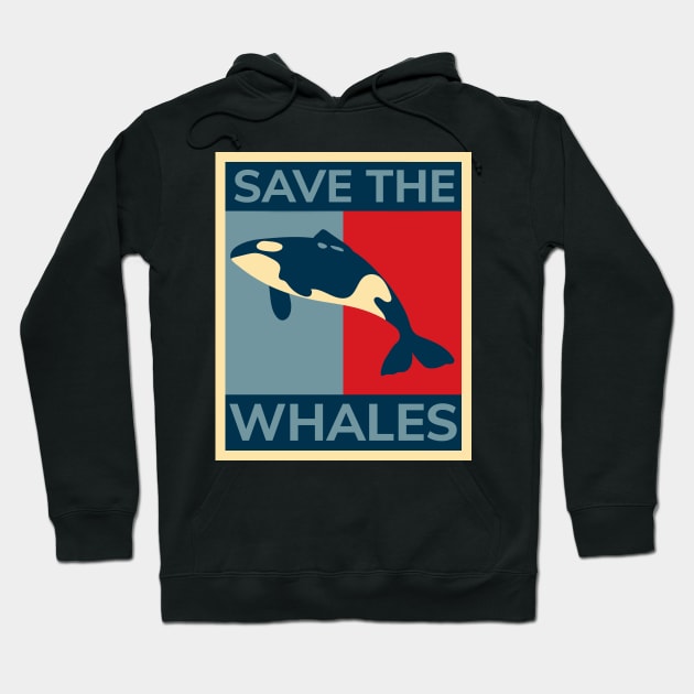 Save the Whales T-shirt - Vintage Retro Poster Gift Hoodie by Ilyashop